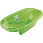 Ванночка детская Ok Baby Onda с анатомической горкой и термодатчиком, салатовая
